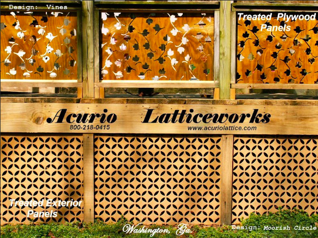 paintable wood lattice