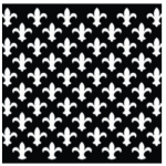 Fleur De Lis Vinyl Lattice Design