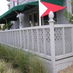 Fleur De Lis Vinyl Lattice - Seaside Porch