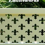 Fleur De Lis Vinyl Lattice Screen