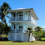 Florida Palm Tree Vinyl Lattice Design - Under House